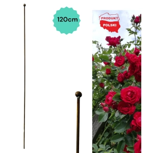 PALIK TYCZKA DO ROŚLIN 120CM PODPORA POMIDORÓW KWIATY METALOWA SOLIDNA